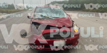 Automóvil atropella a un caballo en el Corredor Urbano "Luis Donaldo Colosio" en Altamira, Tamaulipas