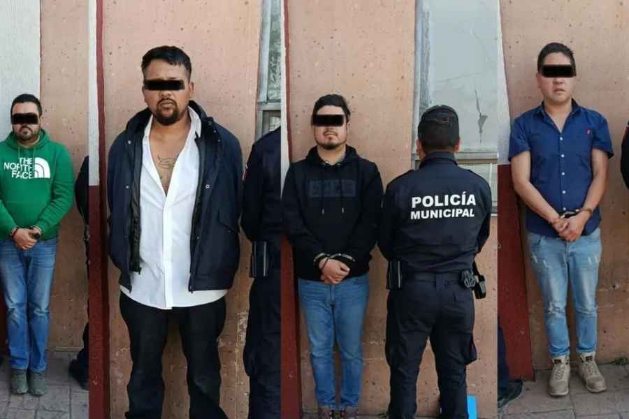 Autoridades detuvieron a cinco por presunta extorsión en una obra de Metepec, Estado de México