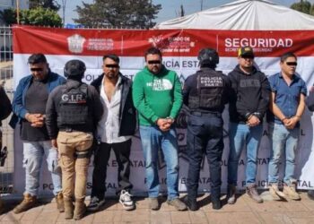 Autoridades detuvieron a cinco por presunta extorsión en una obra de Metepec, Estado de México