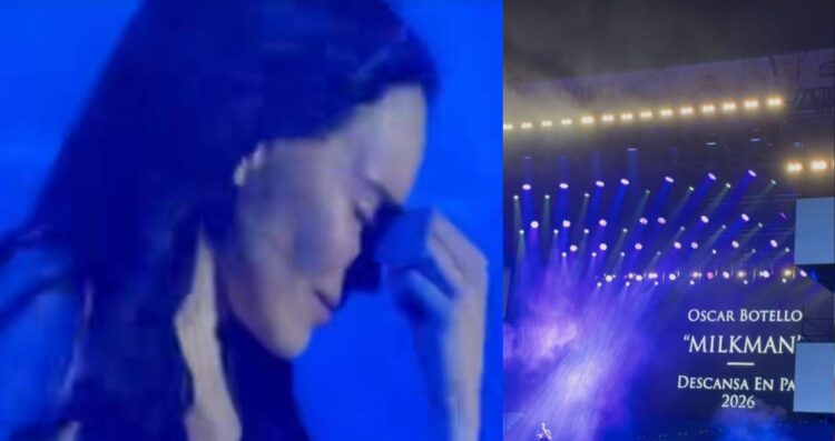 Belinda rompe en llanto en pleno homenaje para su amigo Milkman
