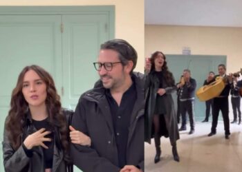 Belinda sorprende con tacos y Mariachi durante grabaciones de “Carlota” en España