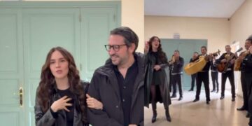Belinda sorprende con tacos y Mariachi durante grabaciones de “Carlota” en España