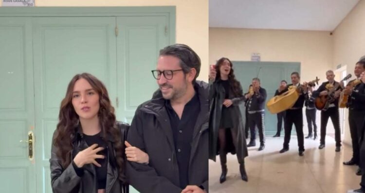 Belinda sorprende con tacos y Mariachi durante grabaciones de “Carlota” en España