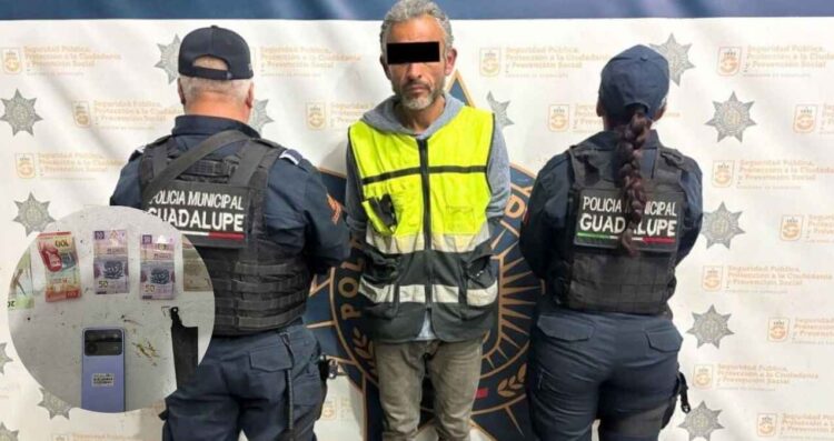 Cae ladrón después de asaltar a peatón en la colonia La Playa en Guadalupe, Nuevo León