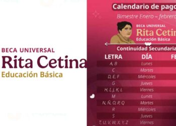 Calendario completo de pagos de la Beca Rita Cetina 2026 del bimestre enero-febrero