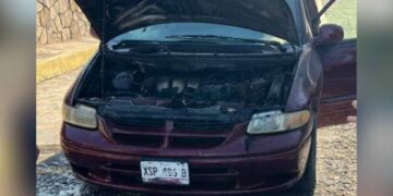 Camioneta conato de incendio El Mante