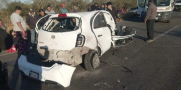 Choque deja seis lesionados, entre ellos un menor, en San Fernando, Tamaulipas