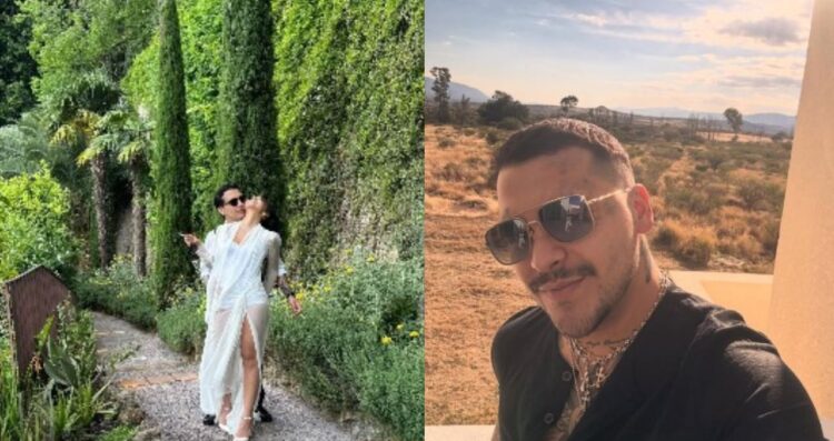 Christian Nodal comparte tierna foto con Ángela Aguilar tras polémica en Zacatecas