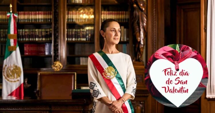 Claudia Sheinbaum envía mensaje a los mexicanos por el Día del Amor y la Amistad