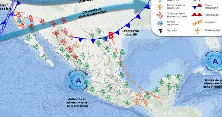 Clima en México jueves 19