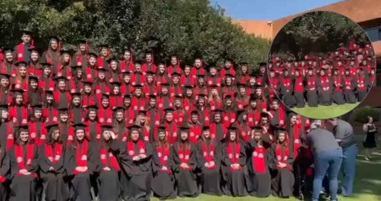 Colapsa gradas durante foto de graduación en Universidad Iberoamericana de la CDMX; reportan más de 20 heridos
