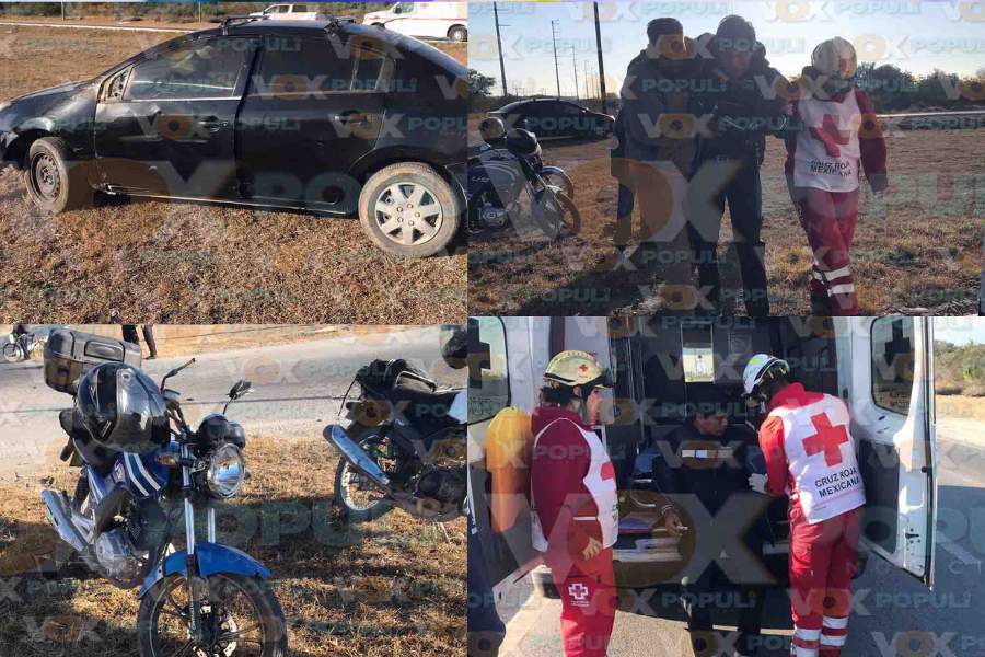 Conductor derriba a motociclista al cerrarle el paso en Ciudad Victoria, Tamaulipas