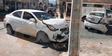 Conductor omite alto por presunta falla de frenos y deja una mujer herida en Ciudad Victoria, Tamaulipas