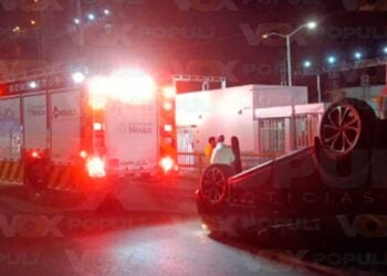 Conductora lesionada volcadura Altamira