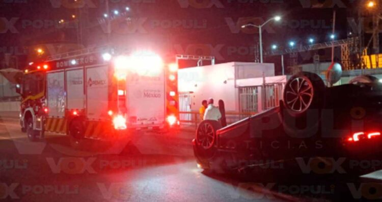 Conductora lesionada volcadura Altamira