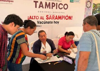 Crece la demanda de vacunas contra el sarampión en Tampico, Tamaulipas