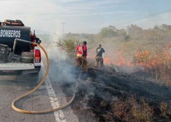 Cuerpo de Bomberos controla múltiples incendios en Ciudad Victoria, Tamaulipas