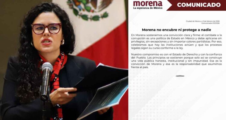 “En Morena no hay intocables ni pactos de impunidad”, afirma Luisa María Alcalde tras detención del alcalde, Diego Rivera de Tequila, Jalisco