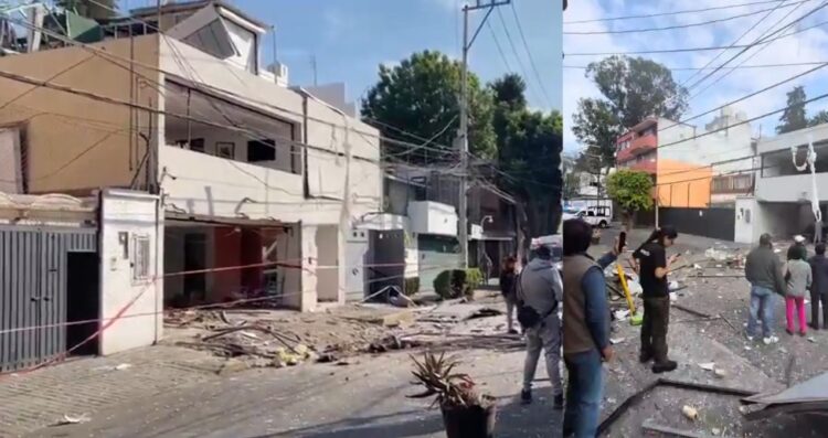 FOTOS: Se registra fuerte explosión en vivienda de la alcaldía Álvaro Obregón, Ciudad de México