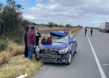 Fatal choque en la Carretera San Fernando-Reynosa deja una mujer sin vida