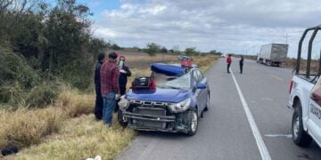 Fatal choque en la Carretera San Fernando-Reynosa deja una mujer sin vida