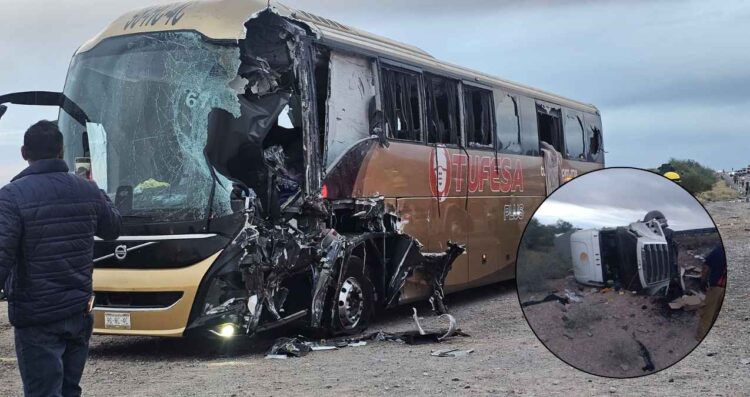 Fatal choque en la carretera Caborca-Sonoyta deja al menos 4 muertos y más de 20 heridos