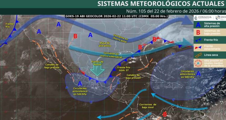 Frente frío 37 provocará lluvias intensas y descenso de temperatura: ¿En qué regiones afectará?