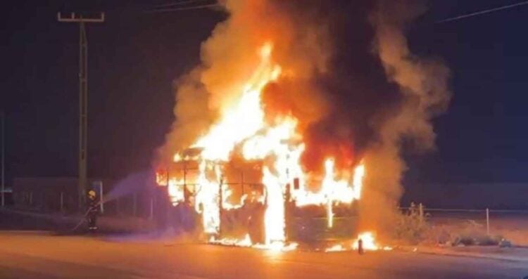 incendio Ruta 155 Santa Catarina