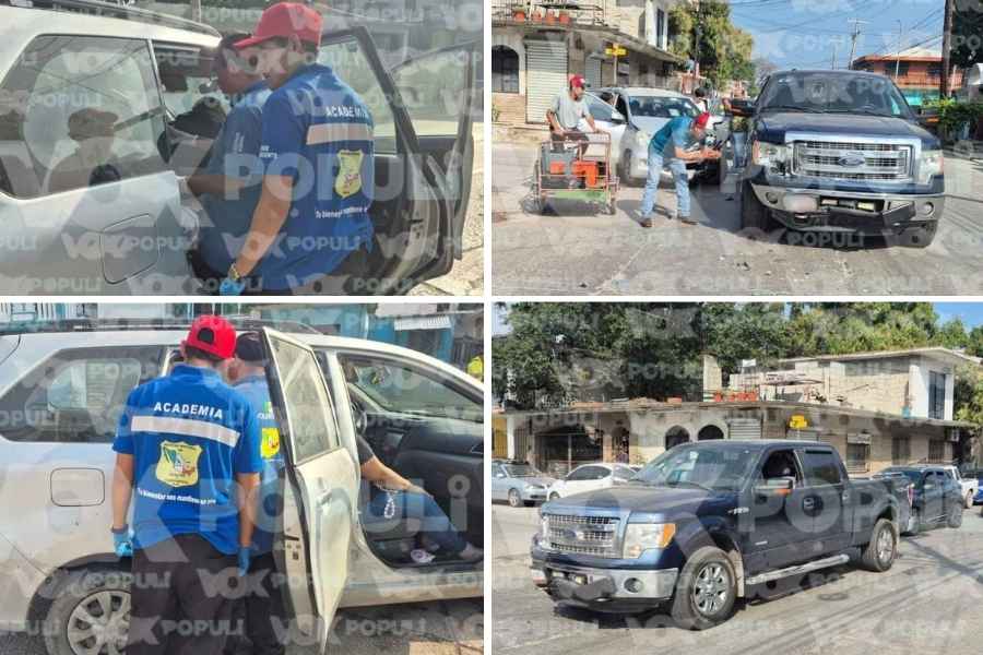 Fuerte choque deja dos mujeres lesionadas en Tampico, Tamaulipas