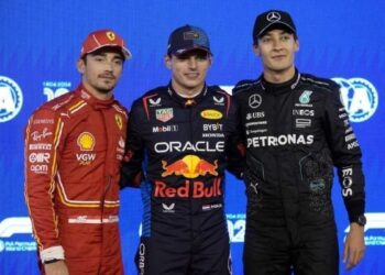 George Russell Max Verstappen