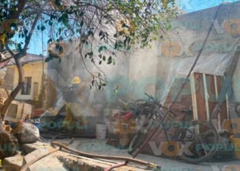 Incendio vivienda en la Colonia Estudiantil