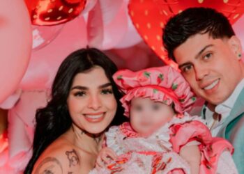 Karely Ruiz y Jhon Echeverry celebran el primer cumpleaños de Madisson
