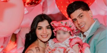Karely Ruiz y Jhon Echeverry celebran el primer cumpleaños de Madisson