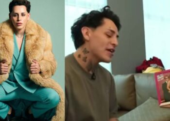 Kunno lleva foto de Ángela Aguilar y Christian Nodal a LCDLFM Telemundo