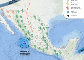 Lluvias y viento México