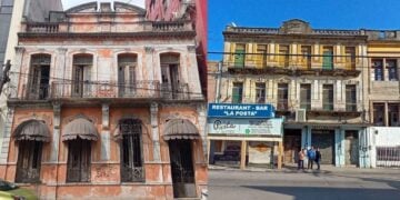 Marquesinas en mal estado ponen en semáforo amarillo a cinco edificios de Tampico, Tamaulipas