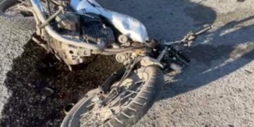 Motociclista de Pepsi sufre fracturas tras choque en libramiento de Matamoros, Tamaulipas
