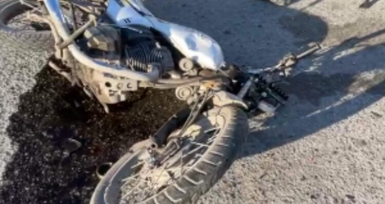 Motociclista de Pepsi sufre fracturas tras choque en libramiento de Matamoros, Tamaulipas