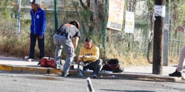 Motociclista queda lesionado tras participar en accidente en Guadalupe, Nuevo León