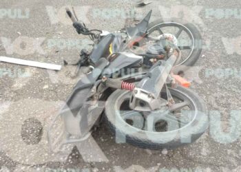 Motociclista resulta lesionado al chocar con camioneta en Tampico, Tamaulipas