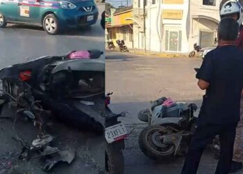 motocicleta camioneta accidente El Mante
