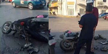 motocicleta camioneta accidente El Mante