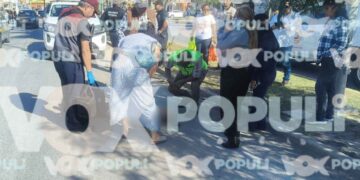 Mujer es atropellada por una camioneta en fraccionamiento Villas de Altamira, Tamaulipas