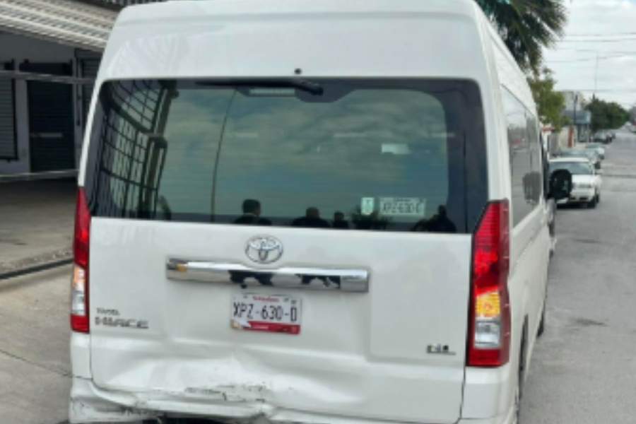 Mujer provoca fuerte choque en Matamoros, Tamaulipas