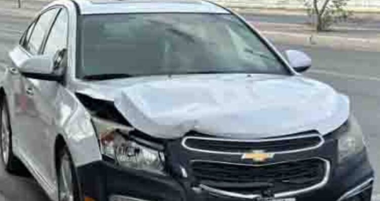 Mujer provoca fuerte choque en Matamoros, Tamaulipas