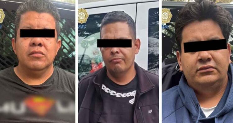Oficiales detuvieron a tres hombres por presunto homicidio en Tláhuac, Ciudad de México