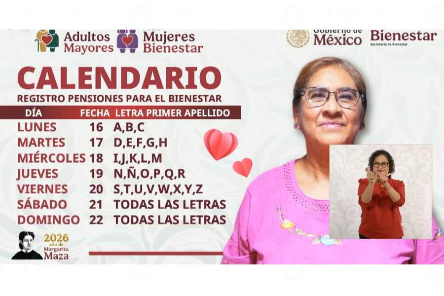 Pensión Bienestar 2026: Anuncia el calendario oficial de registro de febrero