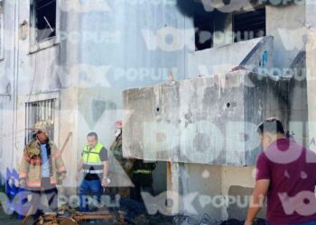 Personas desconocidas causan incendio en vivienda abandonada en fraccionamiento de Altamira, Tamaulipas