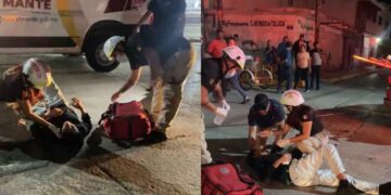 motociclista omisión de alto El Mante