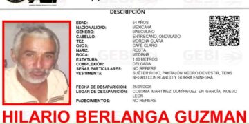 Reportan desaparición de adulto mayor en García, Nuevo León